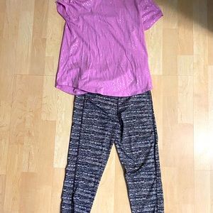 Ideology leggings and SO FAVORITE TEE